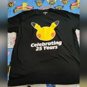 Pokemon celebration 25 years GameStop promo T-shirt size 2X